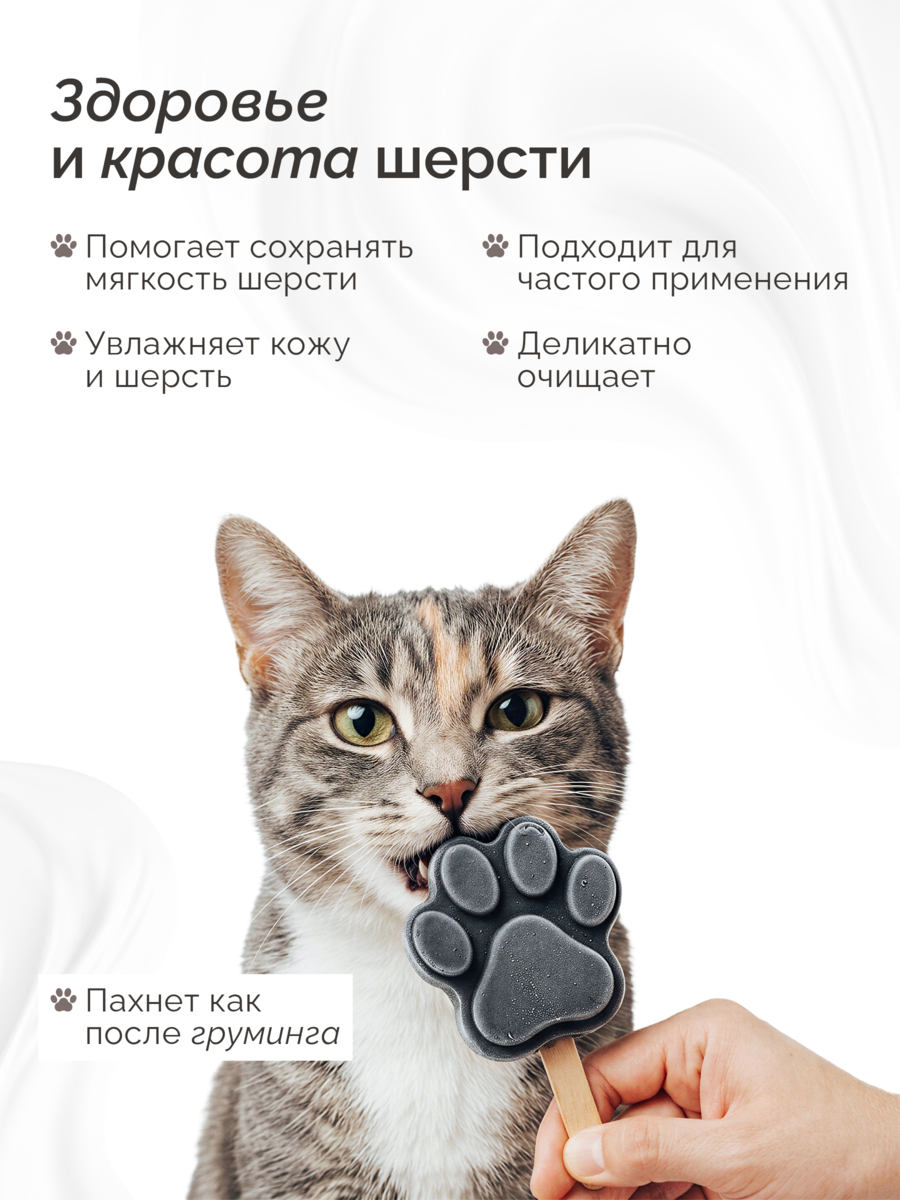 ЛАПИ Шампунь для животных Premium «Пушистый эксперт», аромат Кокосовые сливки, аллантоин, овес, ромашка, пантенол, 400 мл